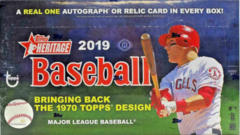 2019 Topps Heritage MLB Baseball Hobby Box